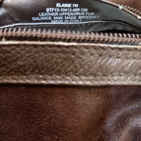 Ronsports Elaine leather knee-high boots, 7M, plush lining - never worn - Picture 6 of 9